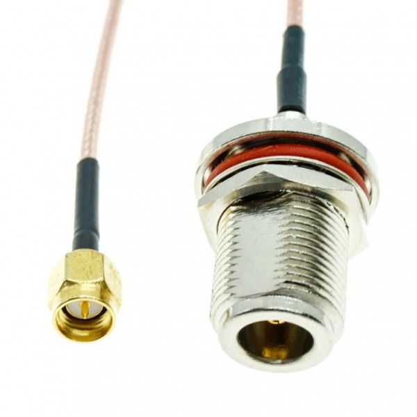 Cable Pigtail SMA male to N-Type female Waterproof (15cm)