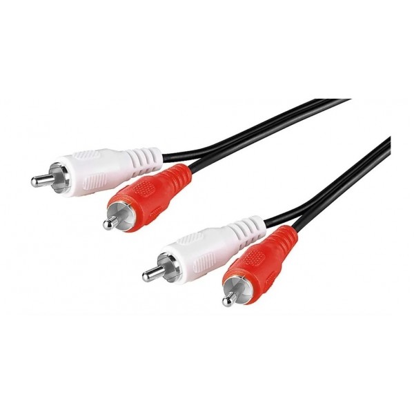 Goobay 50028 Καλώδιο 2x RCA male σε 2x RCA male Stereo 1.5m