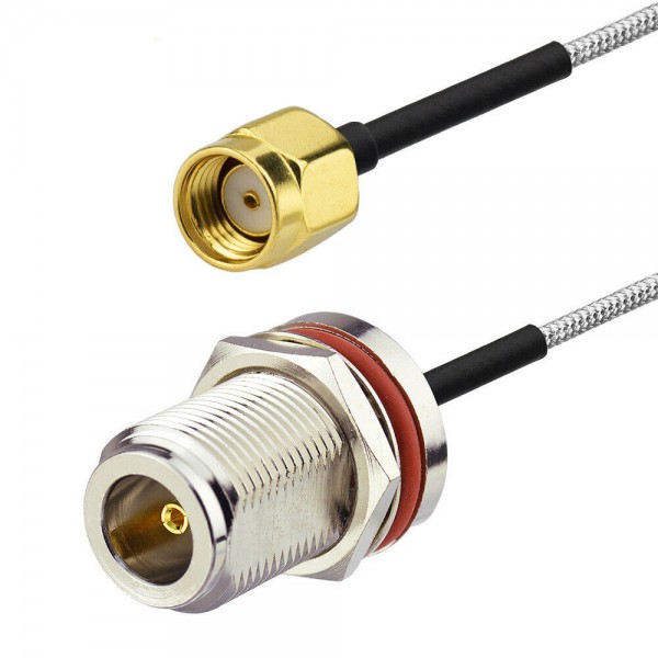 Cable Pigtail RP-SMA male to N-Type female Waterproof (15cm)