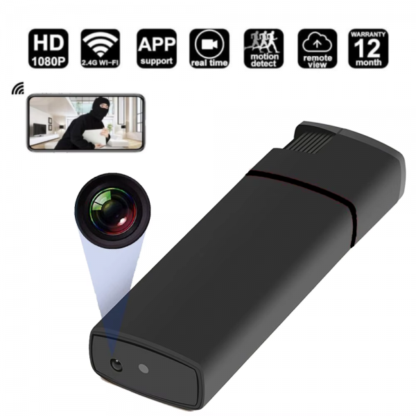 SM-K9 Κρυφή κάμερα σε αναπτήρα Wifi, 1080p, Παρακολούθηση Live μέσω κινητού SM-K9 Κρυφή κάμερα σε αναπτήρα Wifi, 1080p, Παρακολούθηση Live μέσω κινητού