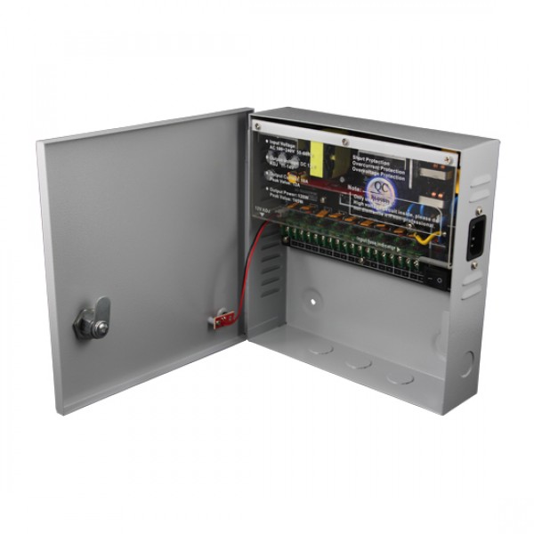 Πίνακας Τροφοδοσίας για κάμερες με 9 εξόδους SIWD1210-09C 12V/10A