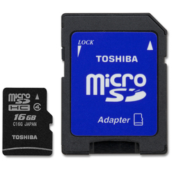 Toshiba microSDHC 16GB Class 4