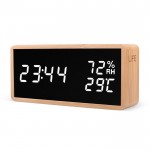 LIFE Noble Bamboo Ξύλινο ψηφιακό θερμόμετρο-υγρόμετρο εσωτερικού χώρου