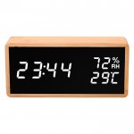 LIFE Noble Bamboo Ξύλινο ψηφιακό θερμόμετρο-υγρόμετρο εσωτερικού χώρου