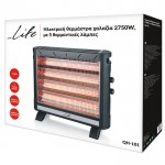 LIFE HEAT WAVE Ηλεκτρική θερμάστρα χαλαζία 2750W