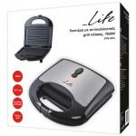 LIFE STG-001 Τοστιέρα με grill πλάκες και αντικολλητική επίστρωση 700W