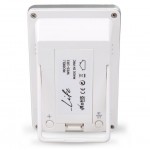 LIFE WES-101 Ψηφιακό θερμόμετρο-υγρόμετρο εσωτερικού χώρου με ρολόι και έγχρωμη απεικόνιση επιπέδου υγρασίας