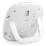 LIFE WES-103 Ψηφιακό θερμόμετρο-υγρόμετρο εσωτερικού χώρου με ρολόι και έγχρωμη απεικόνιση επιπέδου υγρασίας