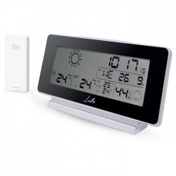 LIFE WES-200 Μετεωρολογικός σταθμός με ασύρματη εξωτερική μονάδα μέτρησης θερμοκρασίας και ρολόι/ξυπνητήρι