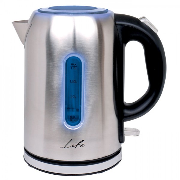 LIFE WK-002 Ανοξείδωτος βραστήρας 1.7L, από ανοξείδωτο ατσάλι 2200W