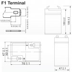 Ultracell Μπαταρία μολύβδου 6V 4.5 Ah