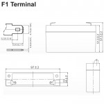 Ultracell Μπαταρία μολύβδου 6V 1.3Ah 