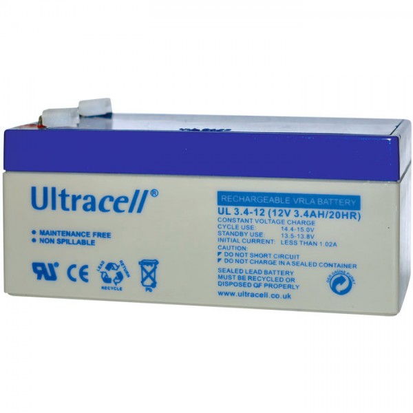Ultracell Μπαταρία μολύβδου 12V 3.4AH