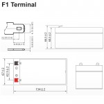 Ultracell Μπαταρία μολύβδου 12V 3.4AH