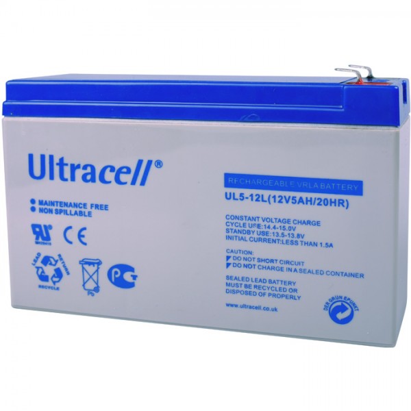 Ultracell Μπαταρία μολύβδου 12V 5AH