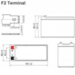 Ultracell Μπαταρία μολύβδου 12V 9AH
