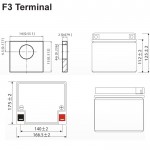Ultracell Μπαταρία μολύβδου 12V 26AH