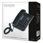 SONORA CP-001 Eνσύρματη τηλεφωνική συσκευή, επιτοίχιας ή επιτραπέζιας τοποθέτησης. 