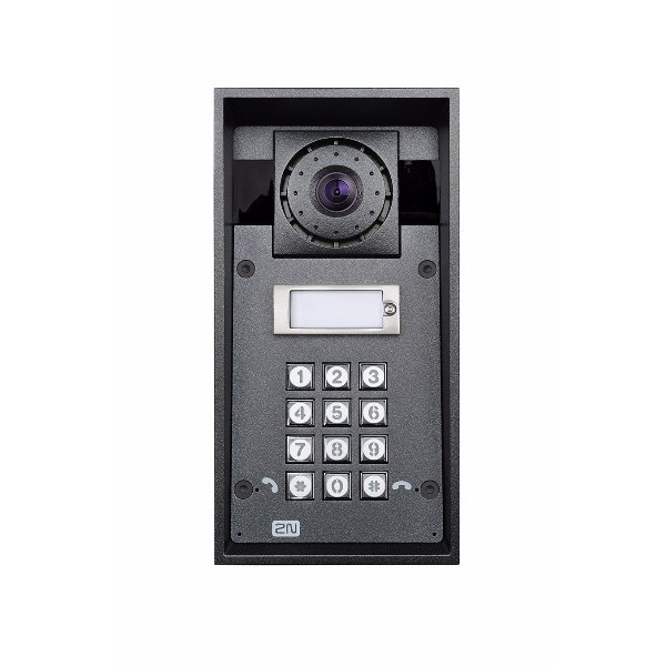 9151101CHKW 2N Helios IP Force 1 button HD camera keypad 10W loudspeaker