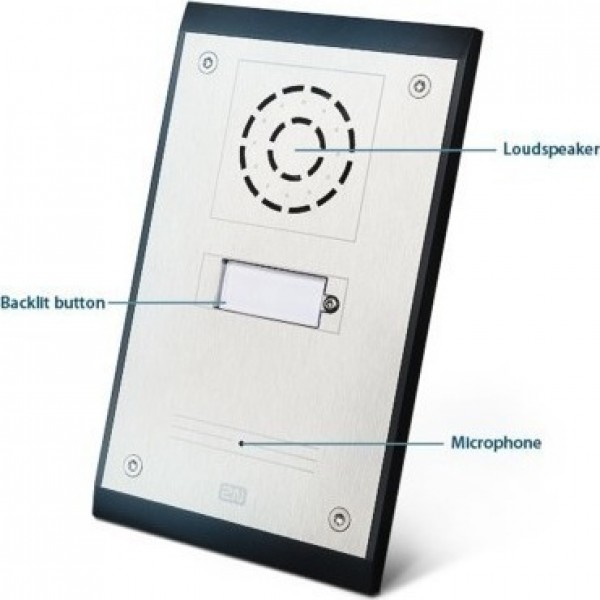 9153201E 2N HELIOS UNI Θυρομεγάφωνο για PBX 1 πλήκτρo κλήσης και θέση για όνομα 9153201E 2N HELIOS UNI Θυρομεγάφωνο για PBX 1 πλήκτρo κλήσης και θέση για όνομα