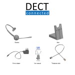 Wireless Headset VT9000 DECT for Panasonic