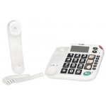 Maxcom KXT480 Λευκό με Οθόνη, Ένδειξη Κλήσης Led, Μεγάλα Πλήκτρα