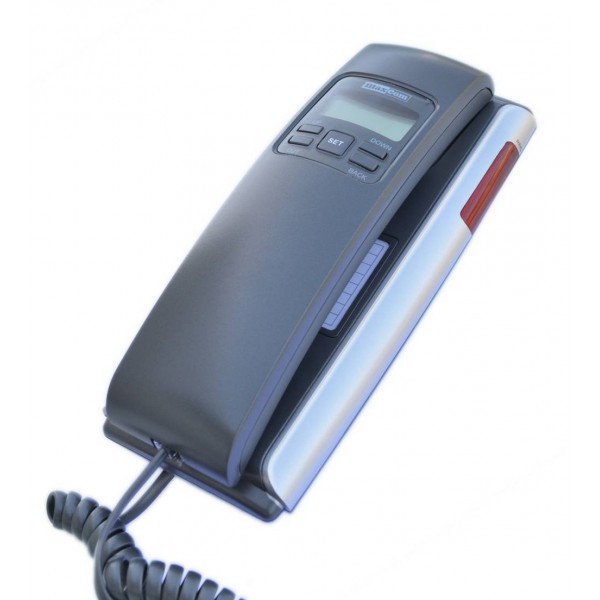 Maxcom KXT400 Σταθερό Ψηφιακό Τηλέφωνο Γκρί - Ασημί με Οθόνη και Ένδειξη Εισερχόμενης Κλήσης Led