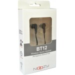 Noozy BT-12 In-ear Bluetooth Handsfree Ακουστικά Μαύρα