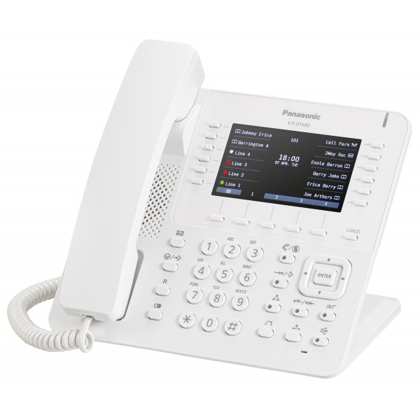 Panasonic KX-DT680 Ψηφιακό Τηλέφωνο με 4.3" Color Display Άσπρο