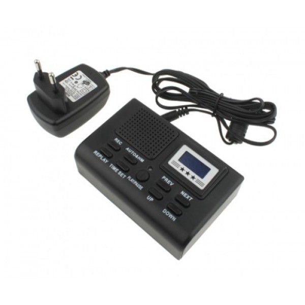 Ψηφιακό καταγραφικό κλήσεων σταθερού τηλεφώνου μεγάλης αυτονομίας έως 1120 ώρες καταγραφής