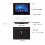 Akuvox X933W Android IP Indoor Unit with 7-inch Capacitive Touch Screen - Μαύρη