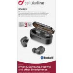 Cellularline Shadow Ακουστικά Bluetooth Μαύρα - BTSHADOWTWSK
