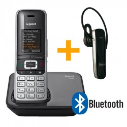 Gigaset ασύρματο τηλέφωνο S850 και bluetooth ακουστικό ZX530