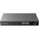 Grandstream GWN7801P Enterprise 8-Port Gigabit L2+ Managed PoE/PoE+ Switch with 2 Gigabit SFP Uplink Ports