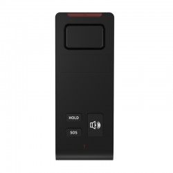 Hotel-86B Τηλεφωνική Συσκευή Μπάνιου για Ξενοδοχεία με SOS και service μπουτόν Μαύρη