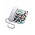 Maxcom KXT481 SOS Λευκό με Οθόνη, Ένδειξη Κλήσης Led, Μεγάλα Πλήκτρα