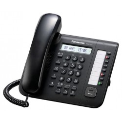 Panasonic KX-DT521 μαύρη ψηφιακή κονσόλα με 8 προγραμματιζόμενα πλήκτρα LCD 1 γραμμής
