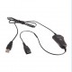 Καλώδιο σύνδεσης ακουστικών QD σε USB Cable για υπολογιστή