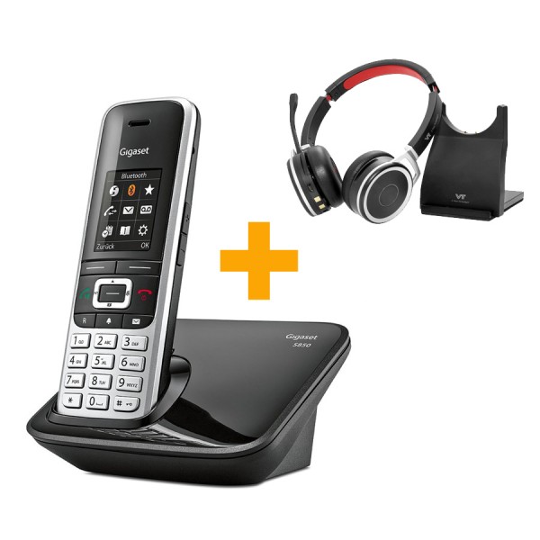 Gigaset S850 + bluetooth ασύρματα ακουστικά Duo VT9605