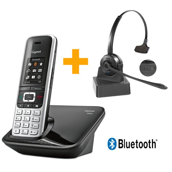 Gigaset S850 + bluetooth ασύρματα ακουστικά VT9702