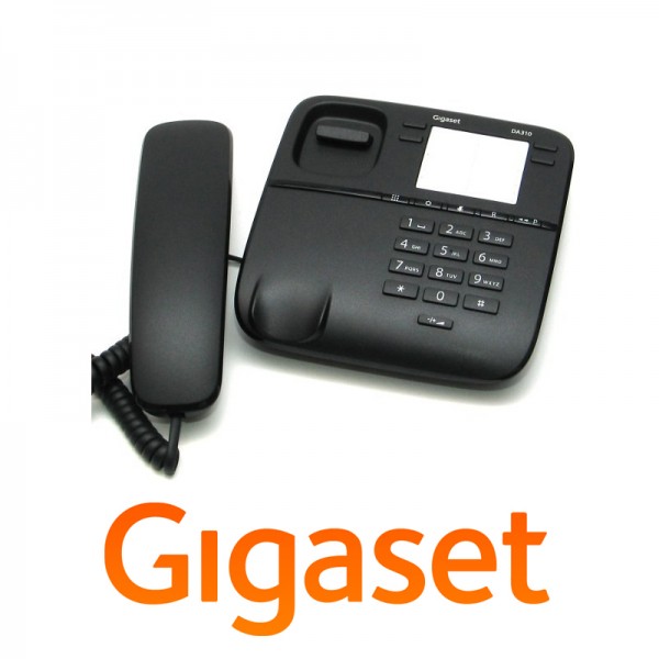 Gigaset DA310 με 10 μνήμες ταχείας κλήσης Μαύρο