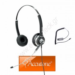 Accutone TB1010 Duo Ακουστικό τηλεφώνου επαγγελματικό με QD5 και RJ11