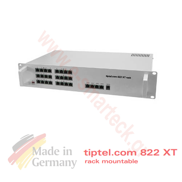 Tiptel 822 Rack Mount Τηλεφωνικό κέντρο 4 ISDN γραμμών 8 εσωτερικά