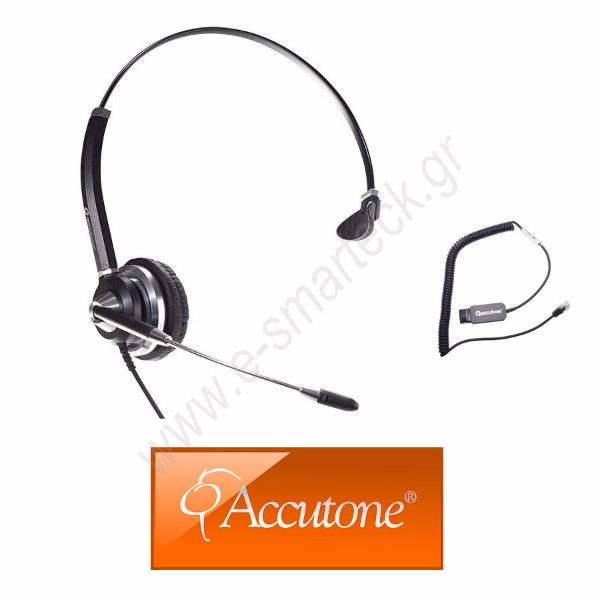 TM1010 Ακουστικό τηλεφώνου κεφαλόφωνο μονό με σύνδεση RJ9