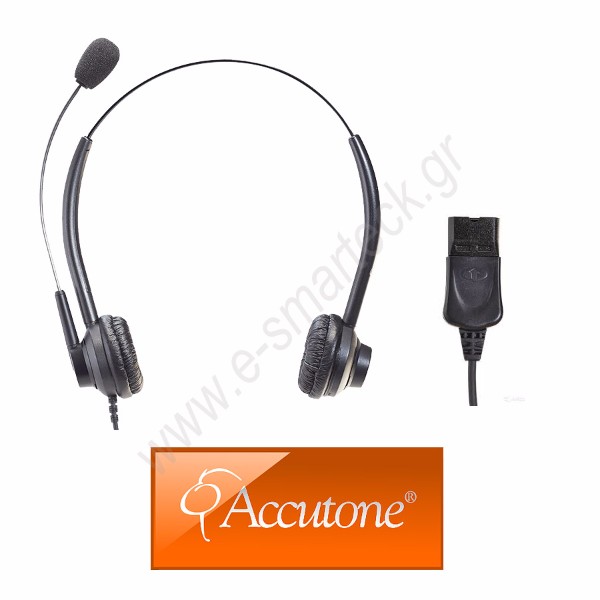 TΒ310 Ακουστικό τηλεφώνου διπλό με βύσμα QD5 Quick Disconnect