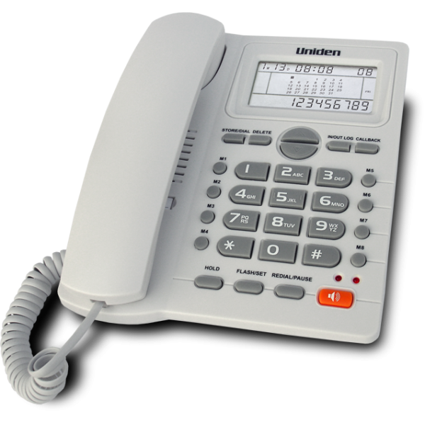 UNIDEN AS7412 Σταθερή συσκευή τηλεφώνου με αναγνώριση κλήσης.