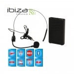 Ibiza Sound PORT12VHF-BT Φορητό σύστημα αναγγελιών (Public Address System) 12"/30cm με USB-MP3, BT, REC, VOX και 2 μικρόφωνα VHF