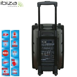 Ibiza Sound PORT10VHF-BT Φορητό Σύστημα PA 250/500W Μαύρο