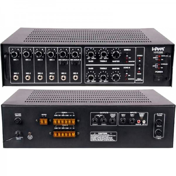 PAA2100 Ενισχυτής PA 100V 2x100W RMS