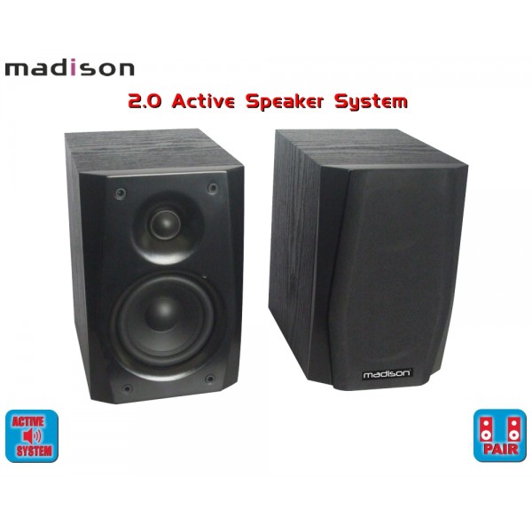 Madison MAD-4A Ζεύγος Ενεργά Ηχεία 2 x 15W 4Ω
